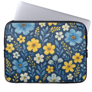 Housse Pour Ordinateur Portable Classé Shabby Chic Floral Art Motif Duvet