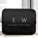 Housse Pour Ordinateur Portable Classic Élégant Moderne Minimaliste Nom Monogramme<br><div class="desc">Améliorez le style et la protection de votre iPad grâce à notre Manche Monogram iPad minimaliste classique et élégant. Faisant fusionner élégance intemporelle et minimalisme contemporain, cet accessoire méticuleusement conçu élève votre expérience de tablette. Réalisée avec précision et attention au détail, cette pochette iPad n'est pas seulement un objet pratique,...</div>