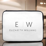 Housse Pour Ordinateur Portable Classic Élégant Moderne Minimaliste Nom Monogramme<br><div class="desc">Améliorez le style et la protection de votre iPad grâce à notre Manche Monogram iPad minimaliste classique et élégant. Faisant fusionner élégance intemporelle et minimalisme contemporain, cet accessoire méticuleusement conçu élève votre expérience de tablette. Réalisée avec précision et attention au détail, cette pochette iPad n'est pas seulement un objet pratique,...</div>