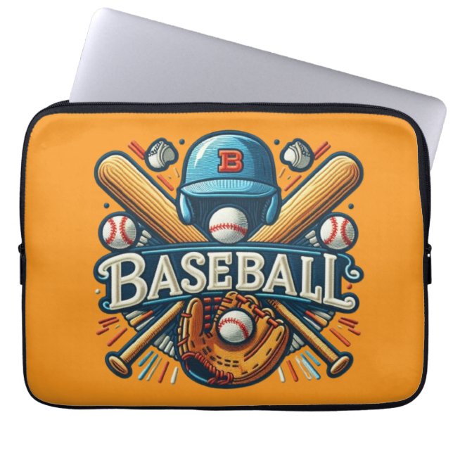 Housse Pour Ordinateur Portable Classique Baseball Essentials / Stylish Retro Lege (Devant)