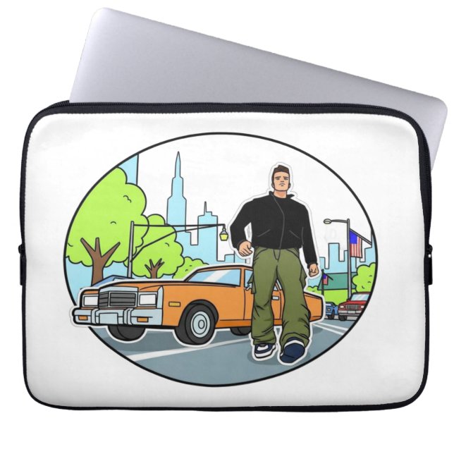 Housse Pour Ordinateur Portable Claude - GTA 3 (Devant)