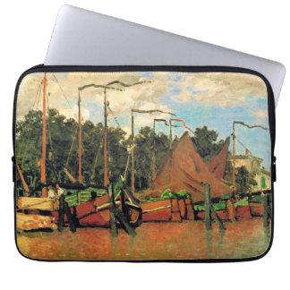 Housse Pour Ordinateur Portable Claude Monet, Bateaux à Zaandam,
