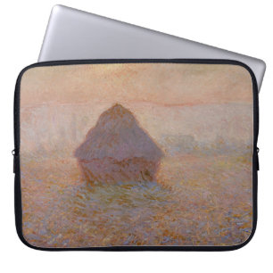 Housse Pour Ordinateur Portable Claude Monet Grainstack, Sun in the Mist (1891)