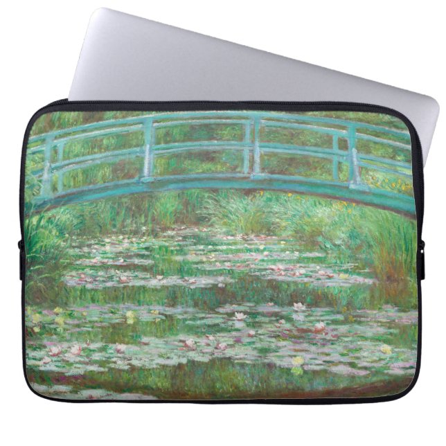 Housse Pour Ordinateur Portable Claude Monet Japanese Footbridge. Impressionism (Devant)