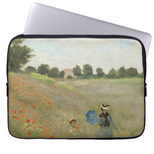Housse Pour Ordinateur Portable Claude Monet Le Champ de coquelicots près d'Argent