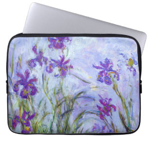 Housse Pour Ordinateur Portable Claude Monet - Lilac Irises / Iris Mauves
