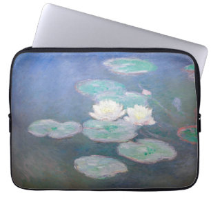 Housse Pour Ordinateur Portable Claude Monet - Lys à eau, effet du soir