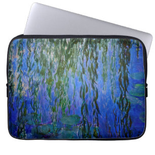 Housse Pour Ordinateur Portable Claude Monet - Lys d'eau avec saule plumant