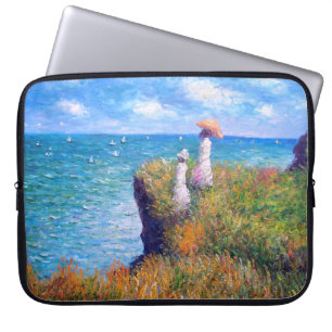 Housse Pour Ordinateur Portable Claude Monet : Promenade de falaise chez Pourville