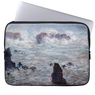 Housse Pour Ordinateur Portable Claude Monet - Tempête au large de la côte Belle-Î
