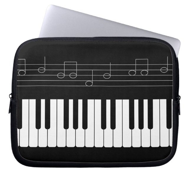Housse Pour Ordinateur Portable Clavier de piano (Devant)