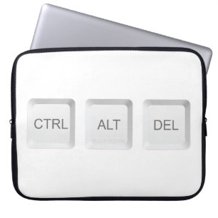 Housse Pour Ordinateur Portable Clavier d'ordinateur CTRL ALT DEL de SlipperyJoe