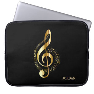 Housse Pour Ordinateur Portable Clavier Or Et Clé Arbre