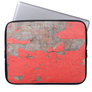 Housse Pour Ordinateur Portable Closeup vieux et peeling en bois peint fond