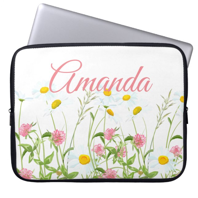 Housse Pour Ordinateur Portable Clovers & Daisy (Devant)