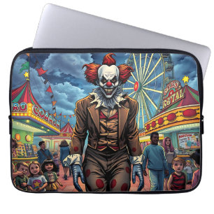 Housse Pour Ordinateur Portable Clown éffrayant au style comique du Carnaval
