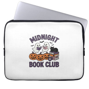 Housse Pour Ordinateur Portable Club de lecture de minuit pour Halloween Reading D