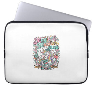 Housse Pour Ordinateur Portable Club de Professeur Magique Licorne Kawaii Place de