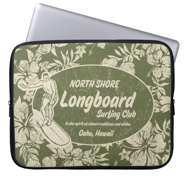 Housse Pour Ordinateur Portable Club Surf Hawaiian Neoprène Wetsuit (Devant)