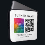 Housse Pour Ordinateur Portable Code QR Élégant télécharger le logo de l'entrepris<br><div class="desc">Custom Modèle Business Company Nom du logo de l'entreprise Ici QR Code Élégant Moderne Promotional Electronics Sacs / Tablet & Coques d'ordinateur portable / Manches d'ordinateur portable / Manches d'ordinateur portable en néoprène 15 pouces.</div>