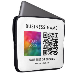 Housse Pour Ordinateur Portable Code QR Élégant télécharger le logo de l'entrepris
