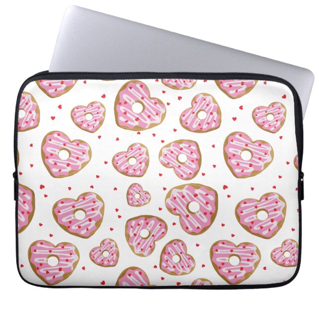 Housse Pour Ordinateur Portable Coeur rose mignon Cookies (Devant)