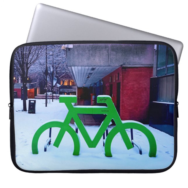 Housse Pour Ordinateur Portable Coincé dans la neige (Devant)
