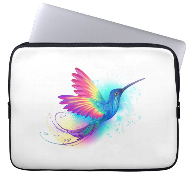 Housse Pour Ordinateur Portable Colibri arc-en-ciel exotique (Devant)