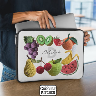 Housse Pour Ordinateur Portable Collage de fruits Artistic Rainbow Crochet tendanc
