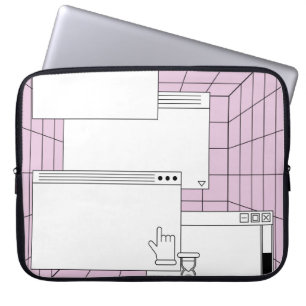 Housse Pour Ordinateur Portable Collage des éléments de l'interface utilisateur. C