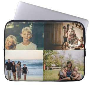 Housse Pour Ordinateur Portable Collage photo de famille personnalisé 4
