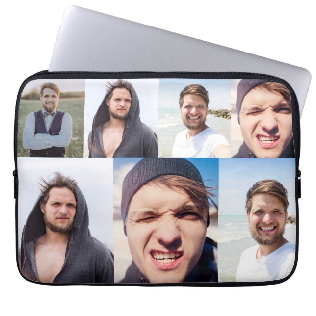 Housse Pour Ordinateur Portable Collage photo Mettez votre visage sur un (Devant)