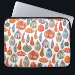 Housse Pour Ordinateur Portable Collection Citrouille couleur aquarelle<br><div class="desc">Illustrations citrouilles colorées à l'aquarelle</div>