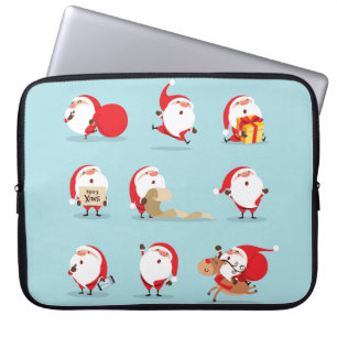 Housse Pour Ordinateur Portable Collection de noël santa claus
