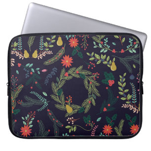 Housse Pour Ordinateur Portable Collection de style Vintage main tiré Noël H
