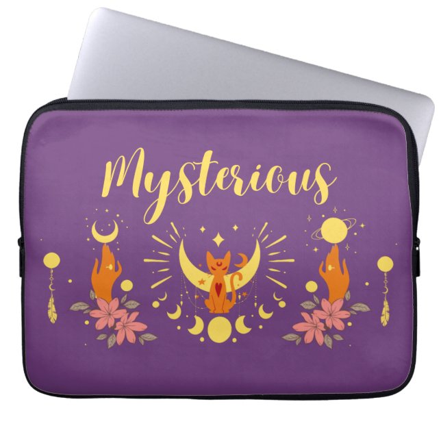Housse Pour Ordinateur Portable Collection de timbres d'Halloween "mystérieux" (Devant)