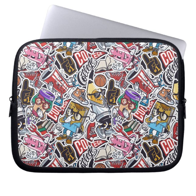 Housse Pour Ordinateur Portable College Dynamic Art Urban Graffiti motif (Devant)