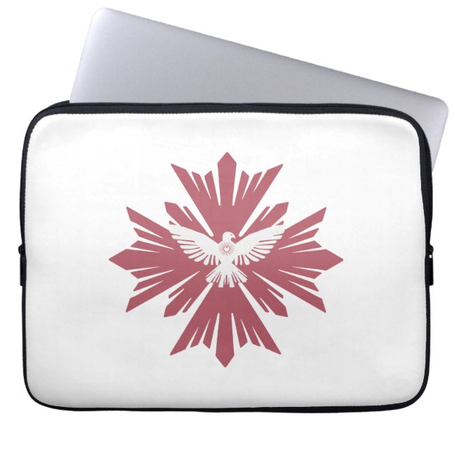 Housse Pour Ordinateur Portable Colombe divine de la paix (Devant)