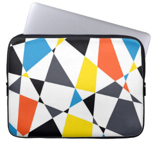 Housse Pour Ordinateur Portable Coloré, cool, tendance, formes géométriques modern