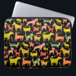 Housse Pour Ordinateur Portable Colorful Cute Dogs Puppies Illustration Pattern<br><div class="desc">Cute colorful dogs and puppies decorate this laptop pouch. Hand drawn by me for you. For more designs and colors check my shop!</div>