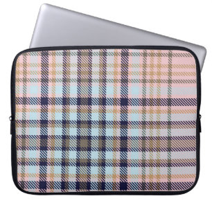 Housse Pour Ordinateur Portable Colorful Plaid texturé sans soudure