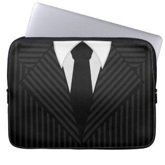 Housse Pour Ordinateur Portable Combinaison à rayures et Cool de Cravate de 13 pou