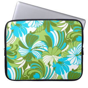 Housse Pour Ordinateur Portable Combinaison de plongée Hibiscus Jungle Hawaïen Tro