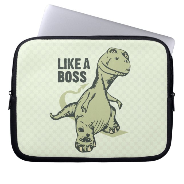 Housse Pour Ordinateur Portable Comme un Dinosaure Boss (Devant)