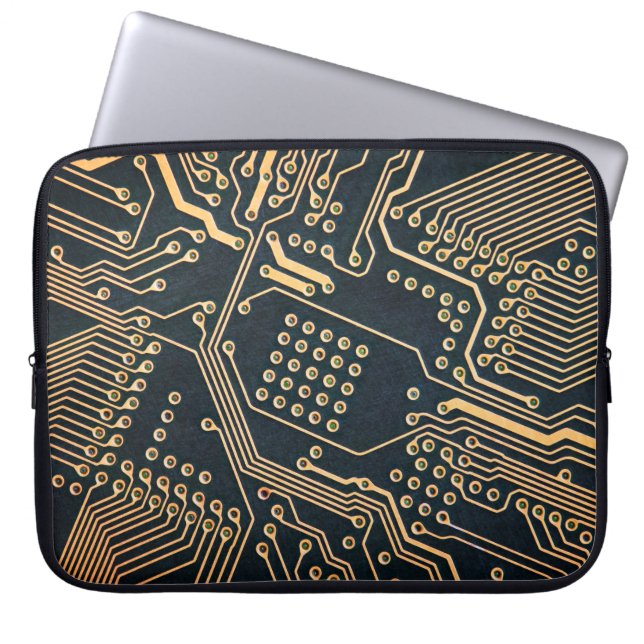 Housse Pour Ordinateur Portable Composants électroniques, gros plan de la carte in (Devant)