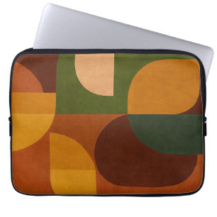 Housse Pour Ordinateur Portable Composition Abstraite Moderne du Milieu du Siècle