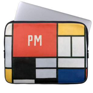 Housse Pour Ordinateur Portable Composition Abstraite Vintage de Piet Mondrian