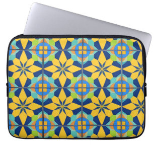 Housse Pour Ordinateur Portable Conception Abstraite Géométrique Colorée