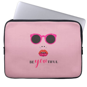 Housse Pour Ordinateur Portable Conception chic de ton rose avec grâce