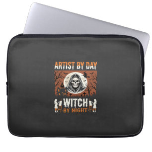 Housse Pour Ordinateur Portable Conception d'artiste d'Halloween de jour et de sor